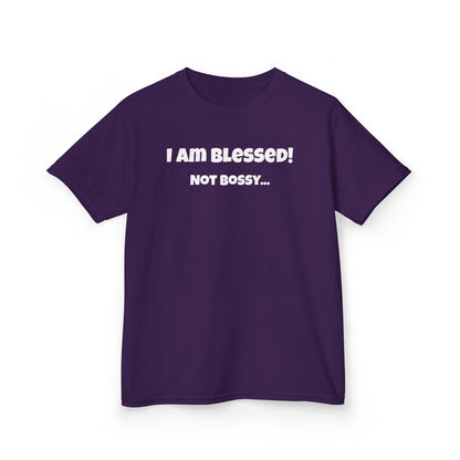 Blessed Not Bossy Kids Tee Shirt