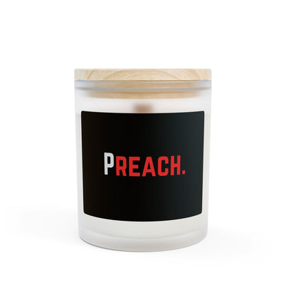 PREACH. Frosted Glass Candle