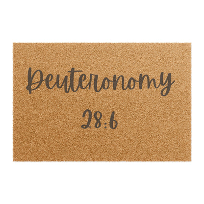 Deuteronomy 28:6 Doormat
