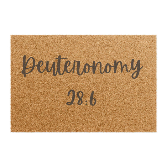 Deuteronomy 28:6 Doormat