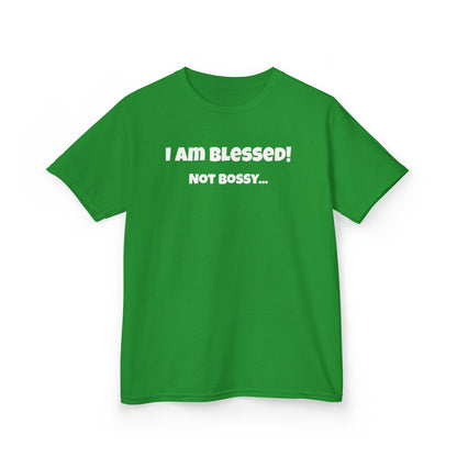 Blessed Not Bossy Kids Tee Shirt