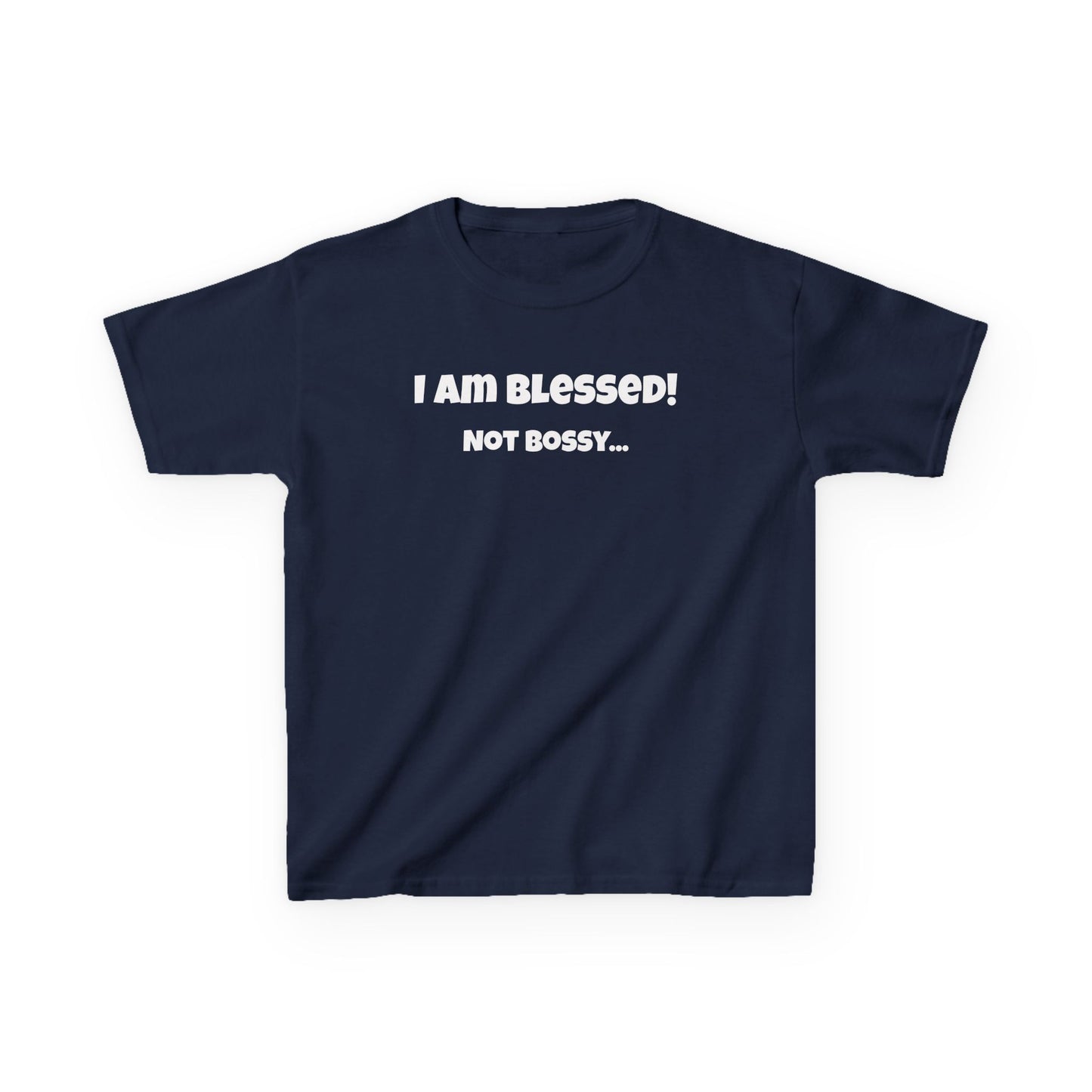 Blessed Not Bossy Kids Tee Shirt
