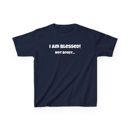 Blessed Not Bossy Kids Tee Shirt