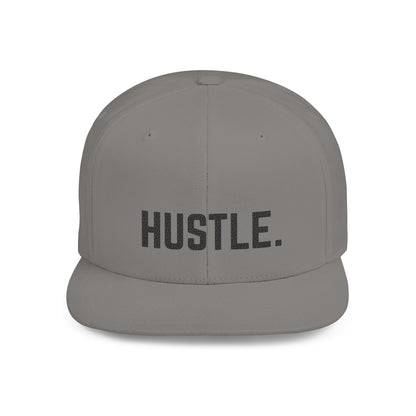 Hustle Flat Bill Snapback Hat