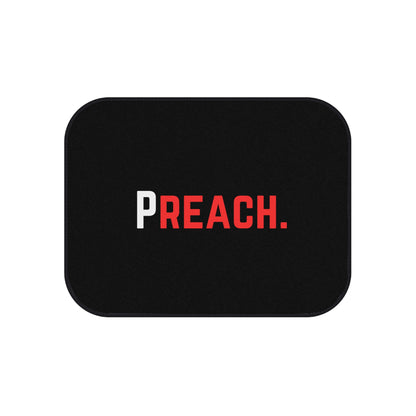 PREACH. Car Mat - Black Rear Floor Mat Set (2-Piece)