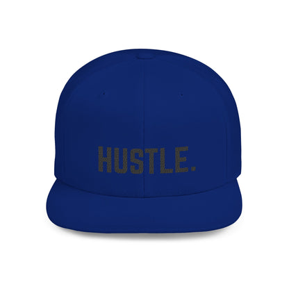 Hustle Flat Bill Snapback Hat