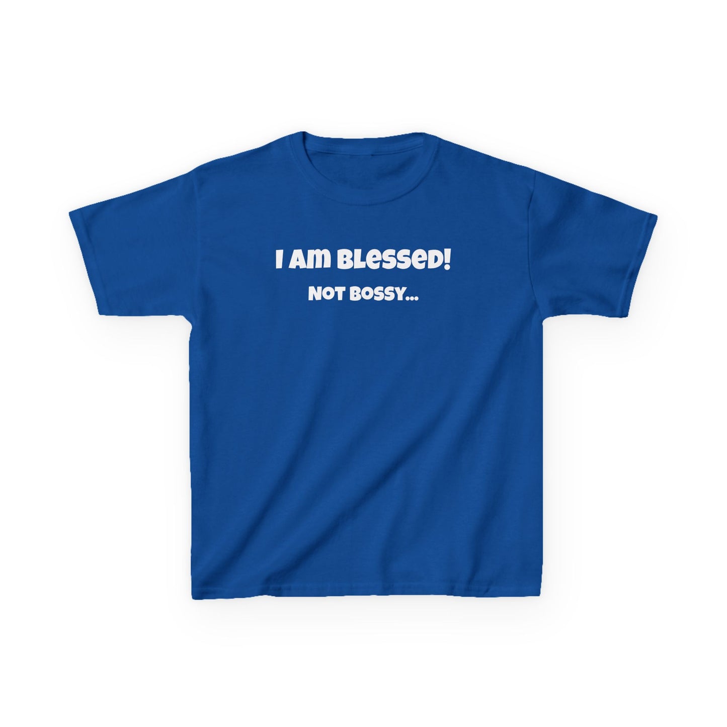 Blessed Not Bossy Kids Tee Shirt