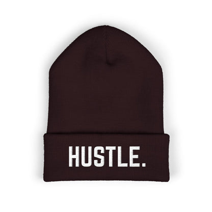 HUSTLE.  Embroidered Beanie