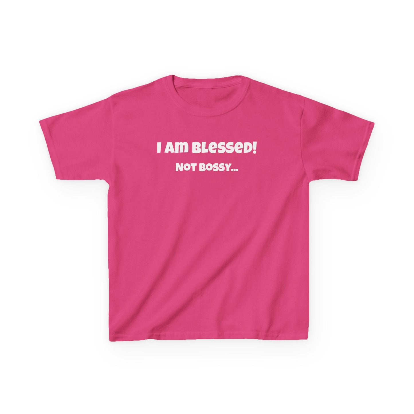 Blessed Not Bossy Kids Tee Shirt