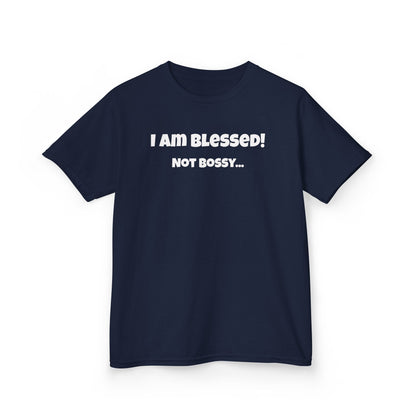 Blessed Not Bossy Kids Tee Shirt