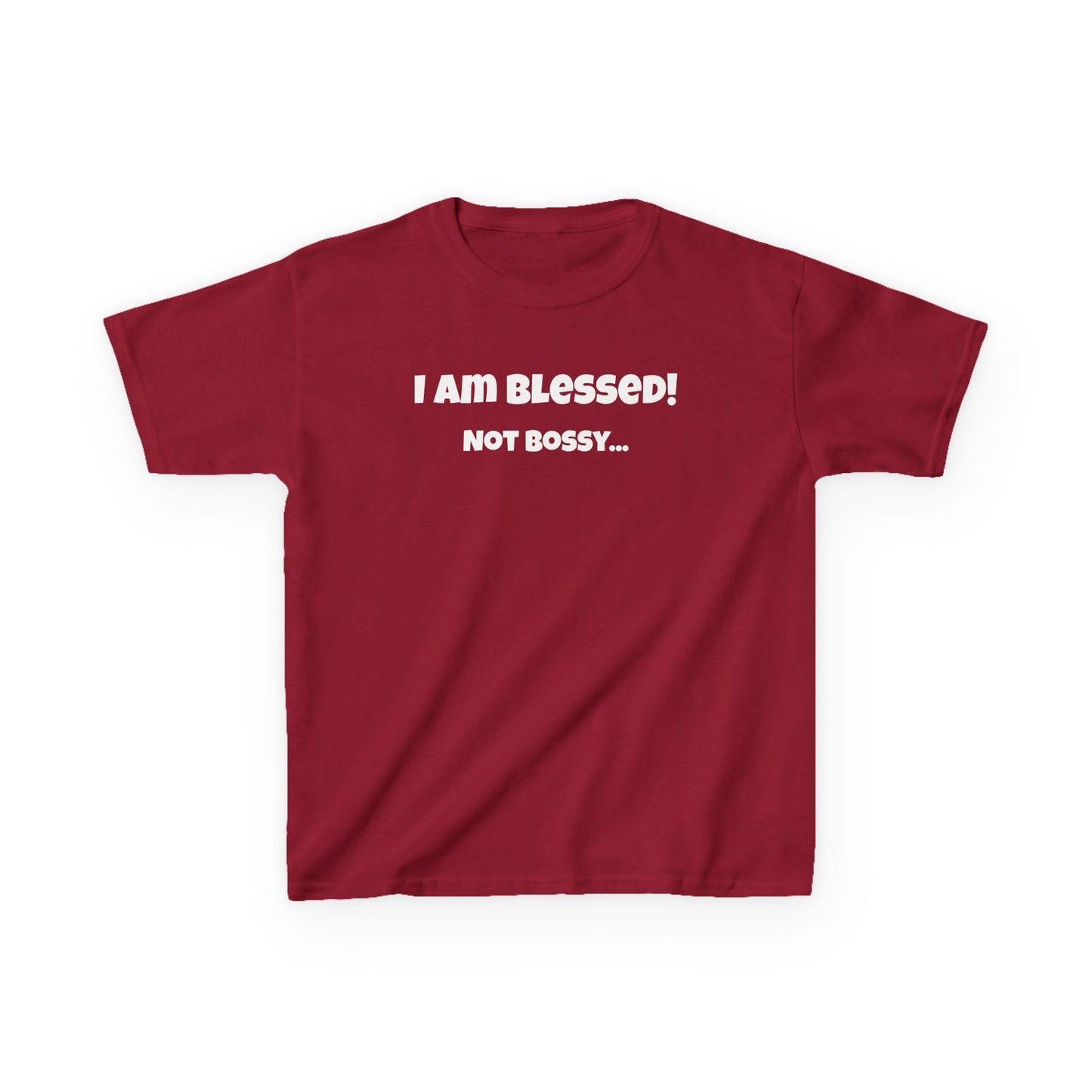 Blessed Not Bossy Kids Tee Shirt