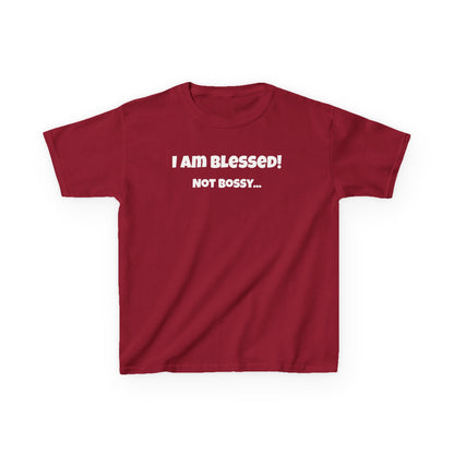 Blessed Not Bossy Kids Tee Shirt