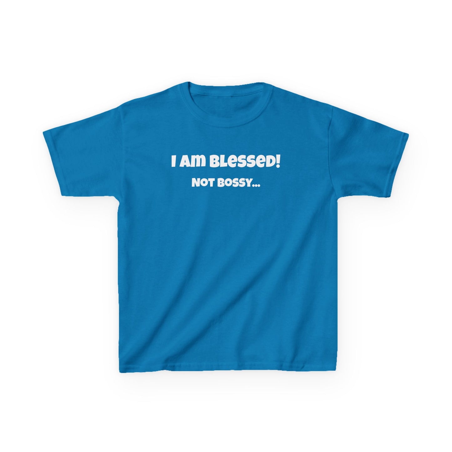 Blessed Not Bossy Kids Tee Shirt