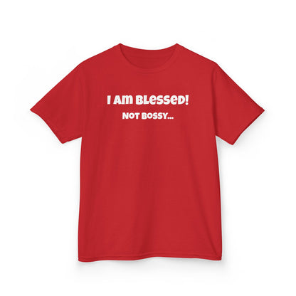 Blessed Not Bossy Kids Tee Shirt