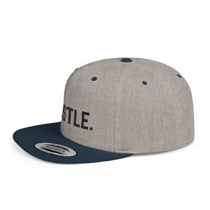 Hustle Flat Bill Snapback Hat