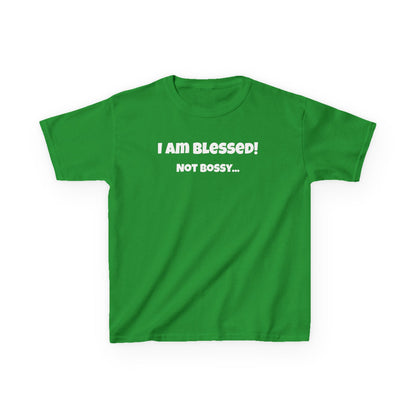 Blessed Not Bossy Kids Tee Shirt