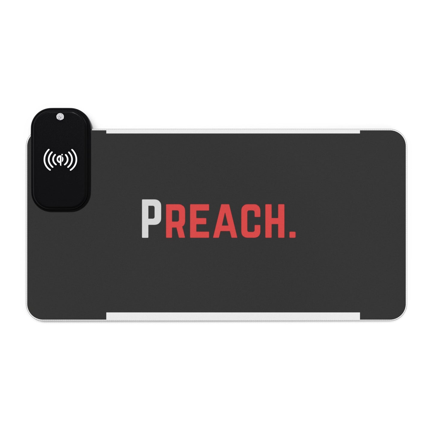 PREACH. LED Gaming Mouse Pad with Wireless Charger