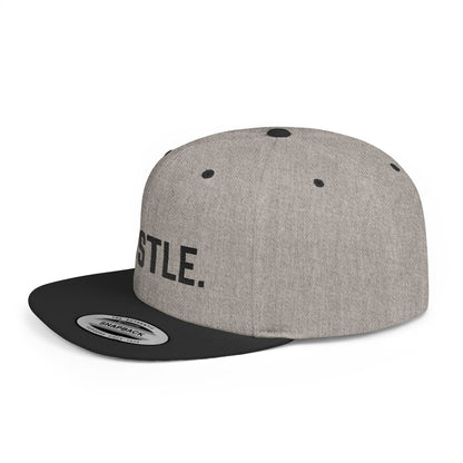Hustle Flat Bill Snapback Hat
