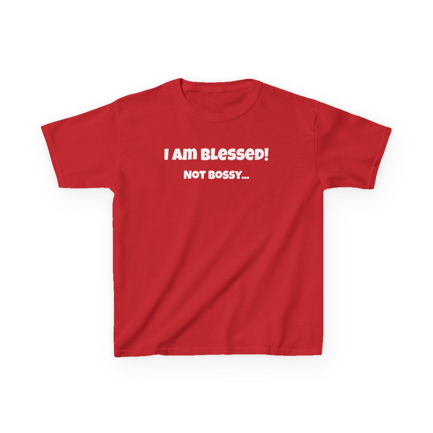 Blessed Not Bossy Kids Tee Shirt