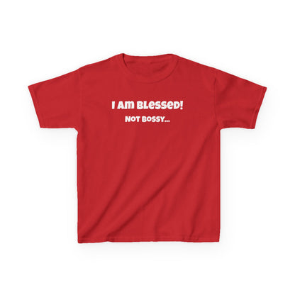 Blessed Not Bossy Kids Tee Shirt