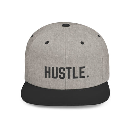 Hustle Flat Bill Snapback Hat