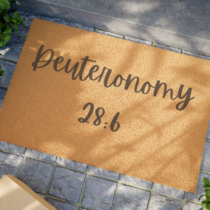 Deuteronomy 28:6 Doormat