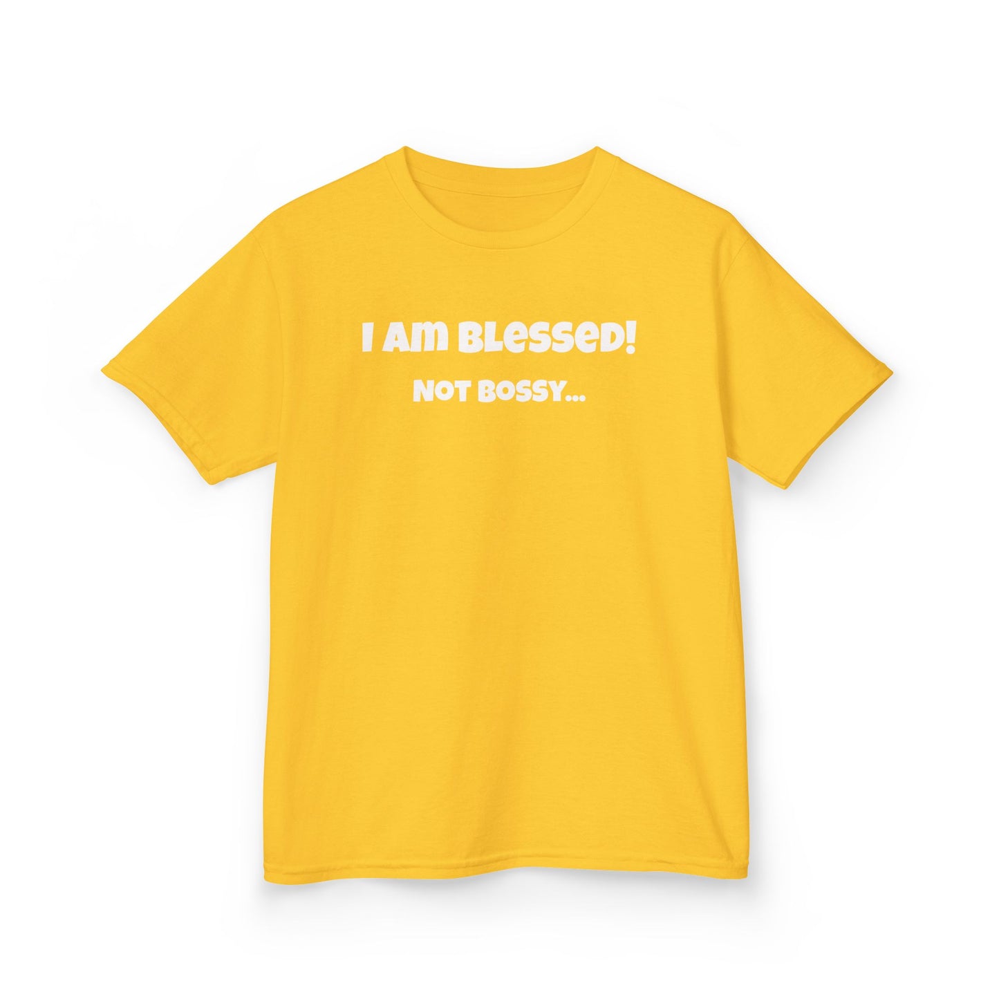 Blessed Not Bossy Kids Tee Shirt