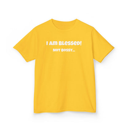 Blessed Not Bossy Kids Tee Shirt