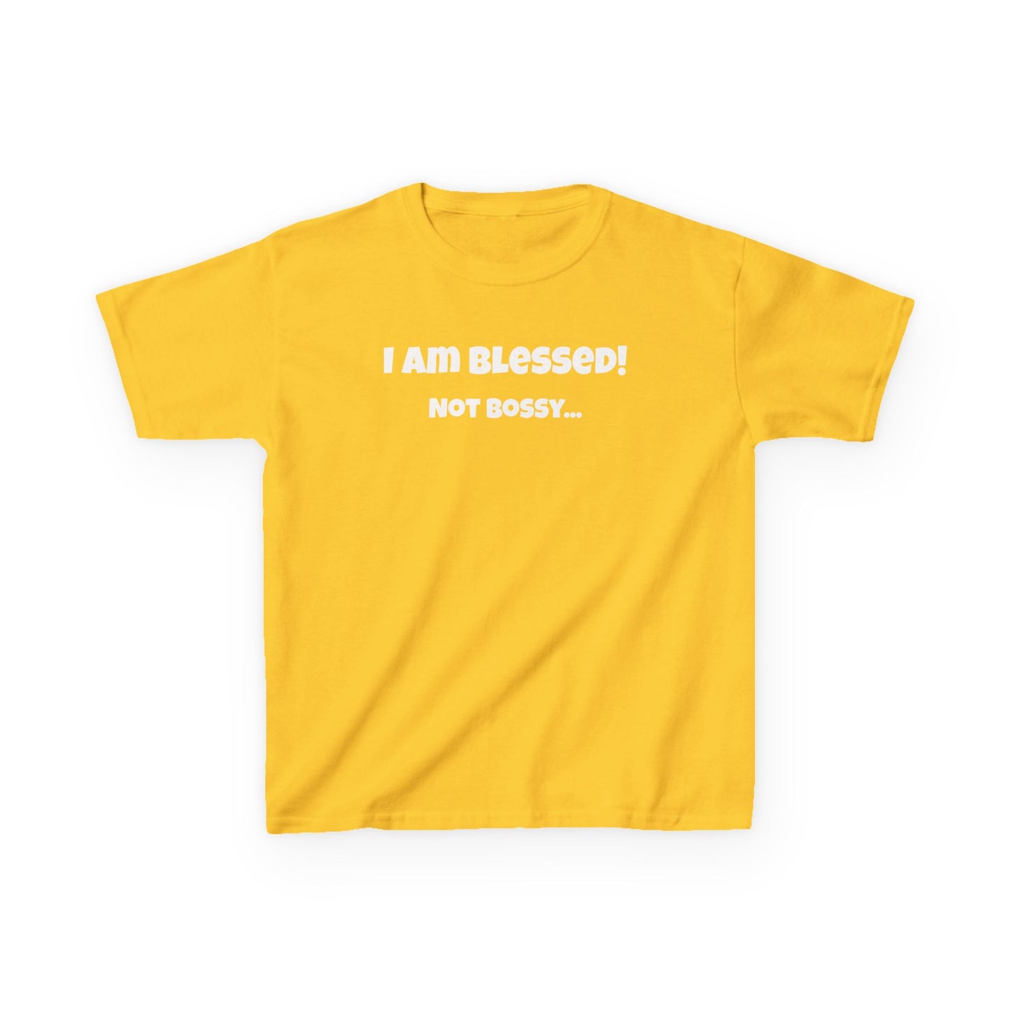 Blessed Not Bossy Kids Tee Shirt