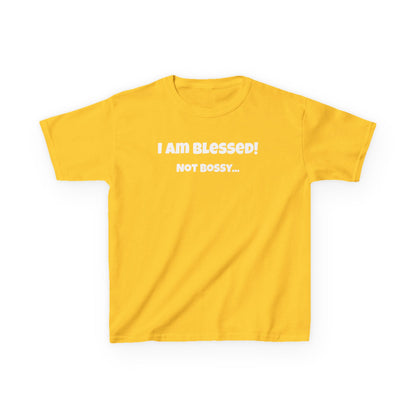 Blessed Not Bossy Kids Tee Shirt