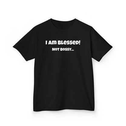 Blessed Not Bossy Kids Tee Shirt