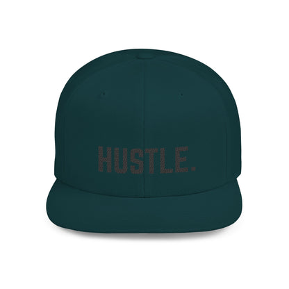 Hustle Flat Bill Snapback Hat