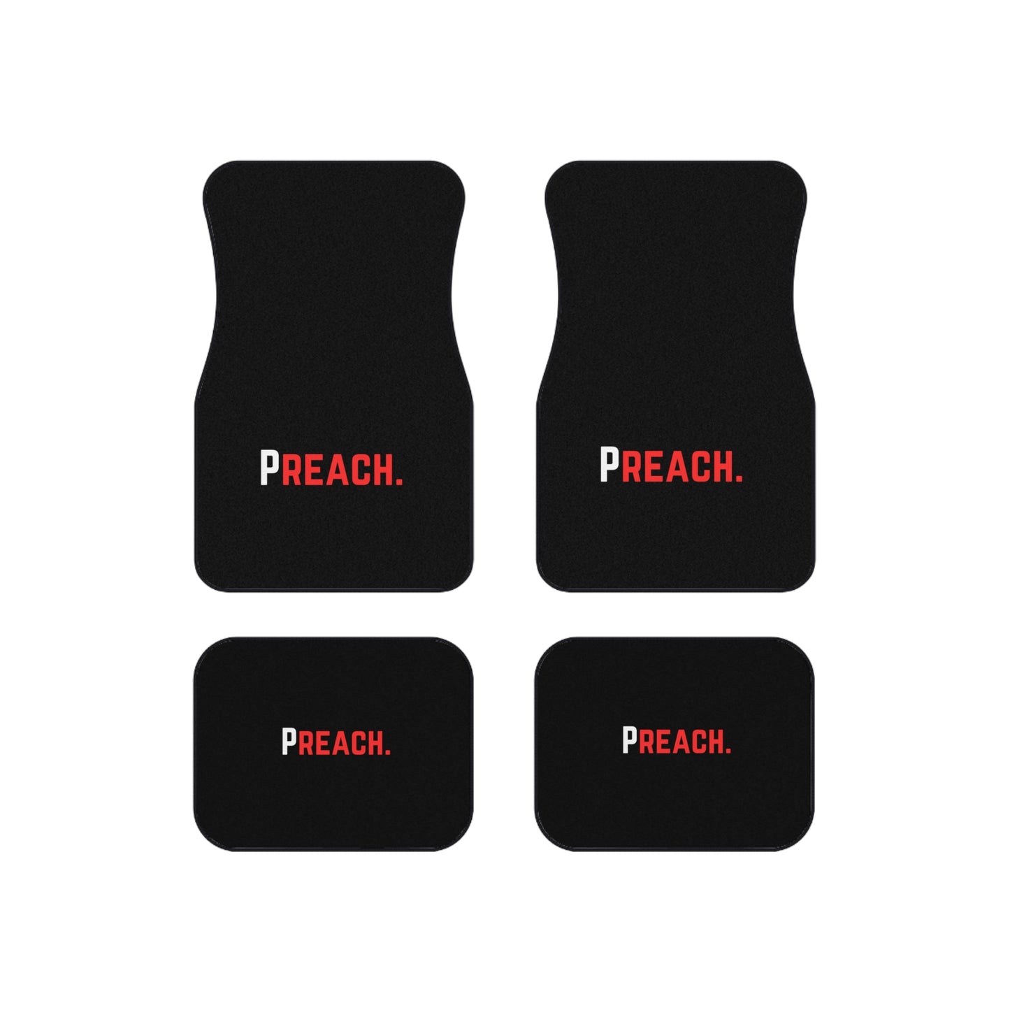 PREACH. Car Mats —  Logo Floor Mat Set (4-Piece)