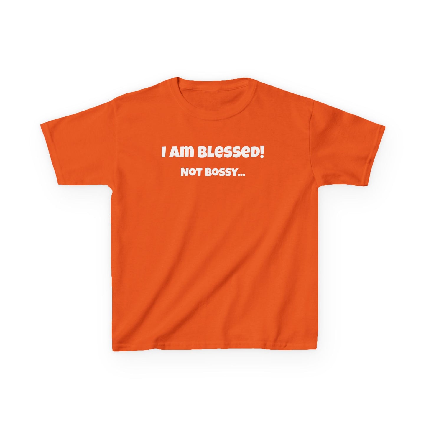 Blessed Not Bossy Kids Tee Shirt