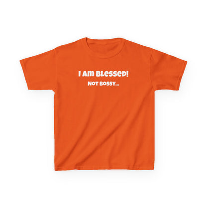 Blessed Not Bossy Kids Tee Shirt
