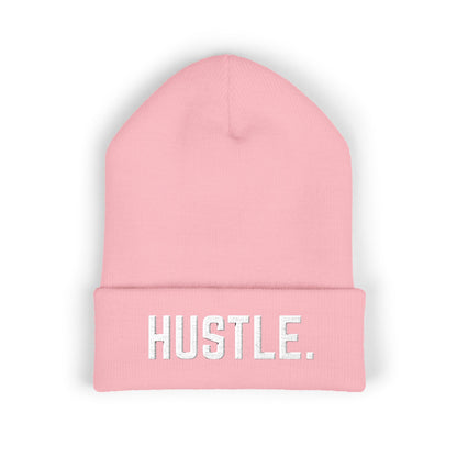 HUSTLE.  Embroidered Beanie