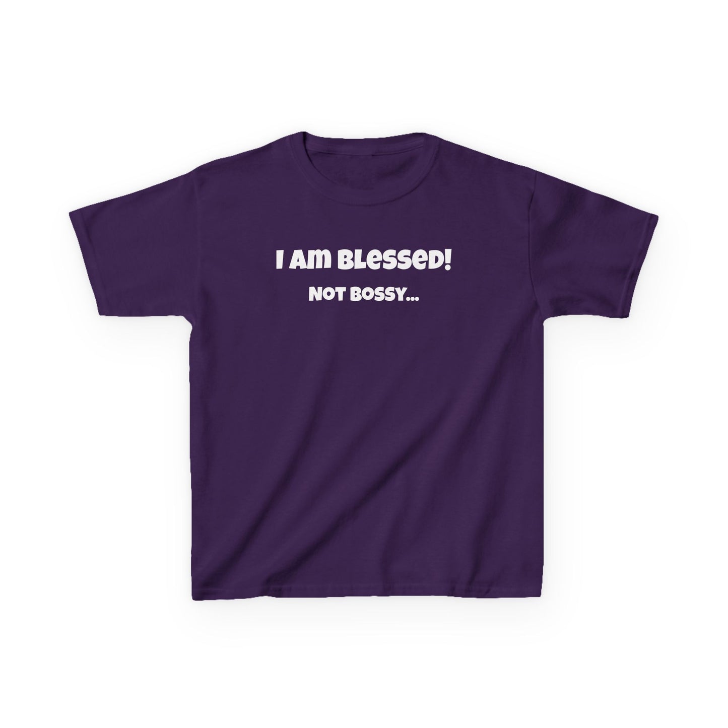 Blessed Not Bossy Kids Tee Shirt
