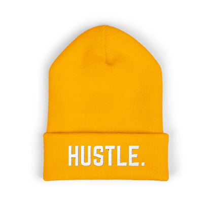 HUSTLE.  Embroidered Beanie