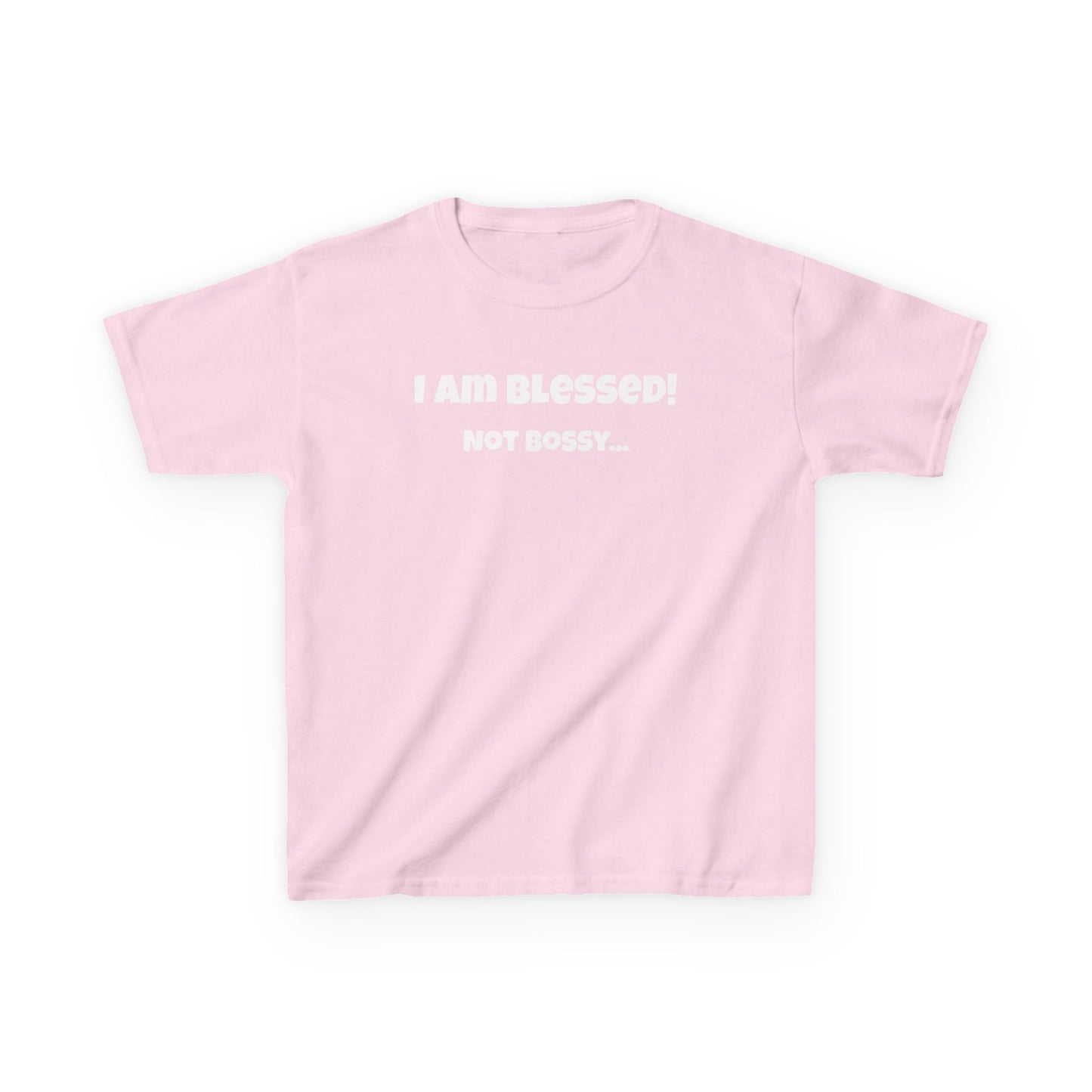 Blessed Not Bossy Kids Tee Shirt