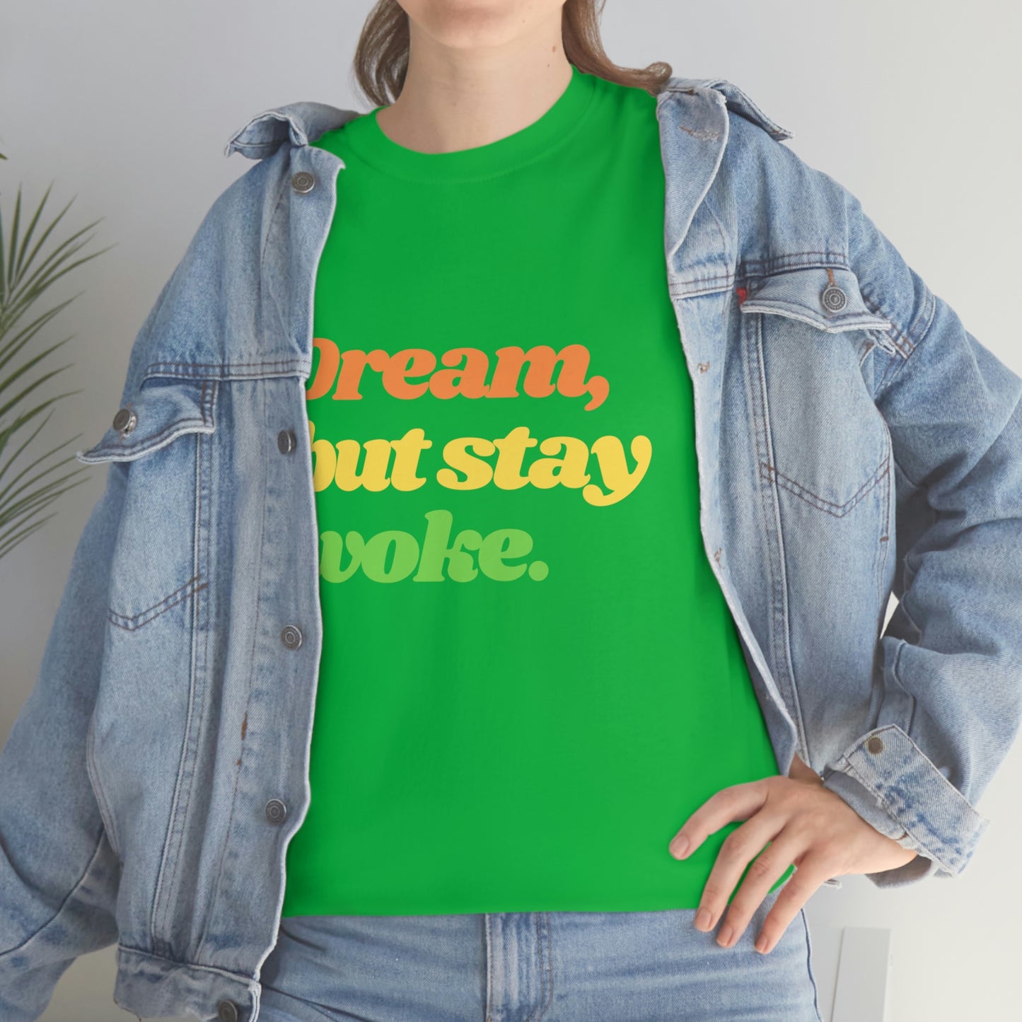 Dream, but stay woke. T-Shirt
