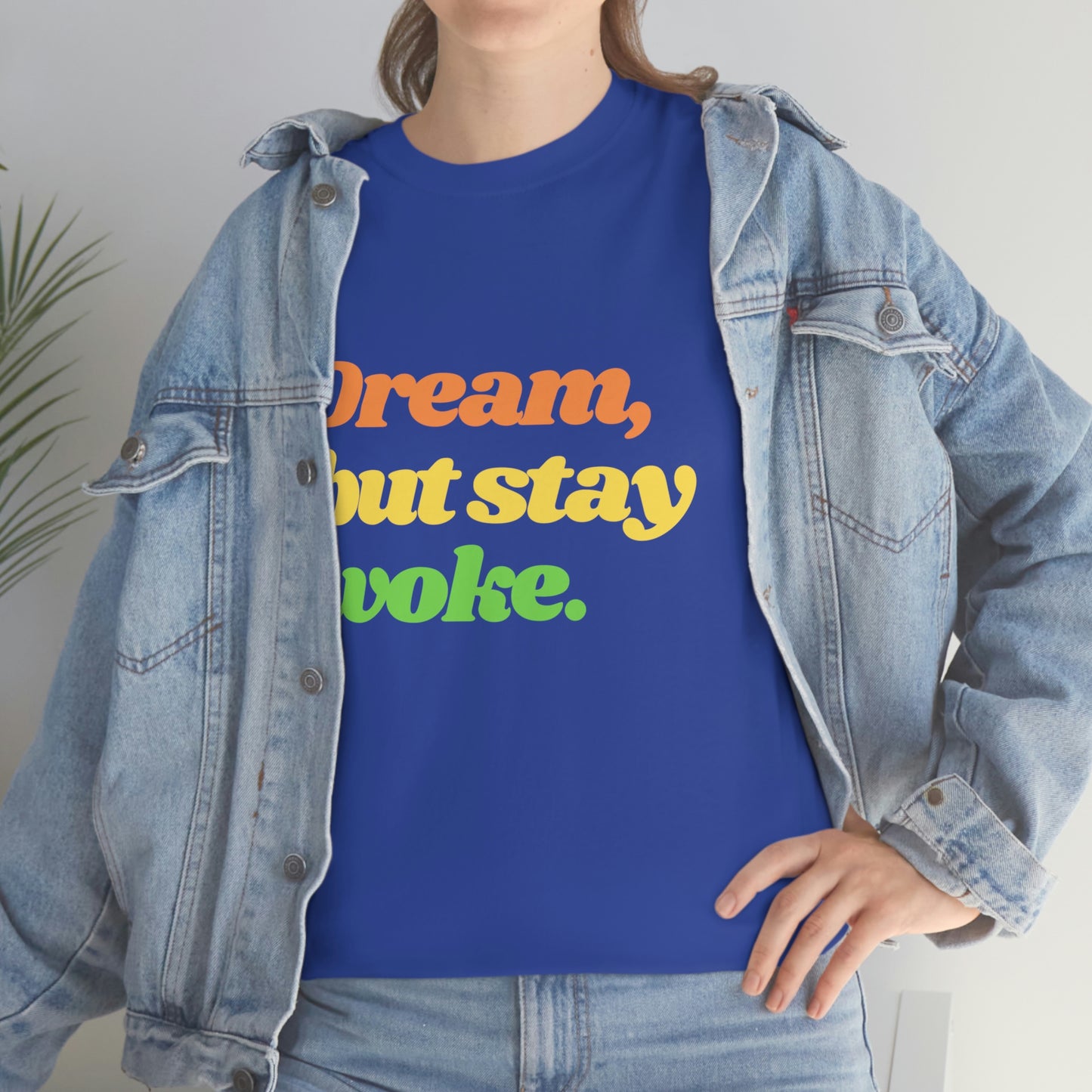 Dream, but stay woke. T-Shirt